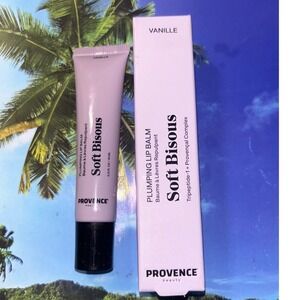 Provence Beauty Soft Bisous Plumping Lip Balm Vanille Clear New Tripeptide-1